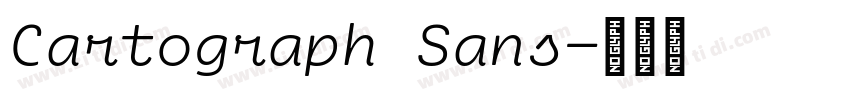 Cartograph Sans字体转换